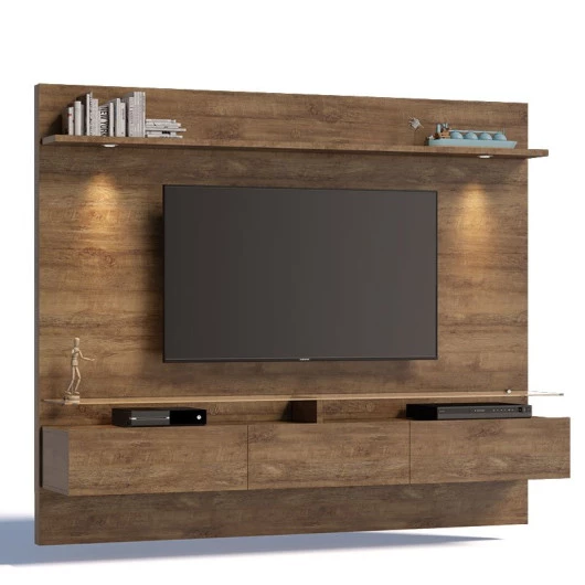 Home Suspenso Para TV 65 Polegadas Vidratto 2.2 Imcal Madeira