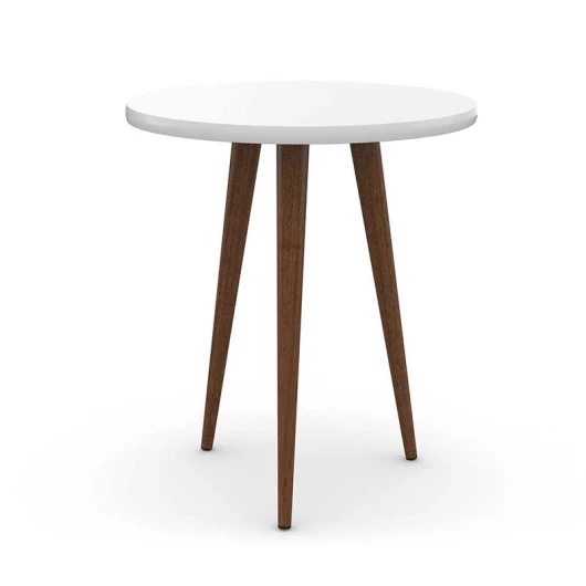 Mesa de Apoio Retrô Pés Palito 53 X 53 X 63 Legs Patrimar Branco
