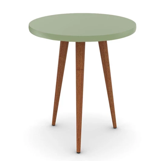 Mesa de Apoio Retrô Pés Palito 53 X 53 X 63 Legs Patrimar Alecrim