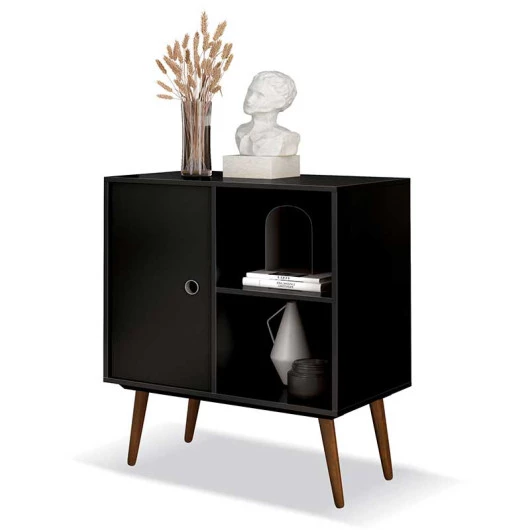 Mesa de Apoio Livreiro Retrô Duna EDN Preto