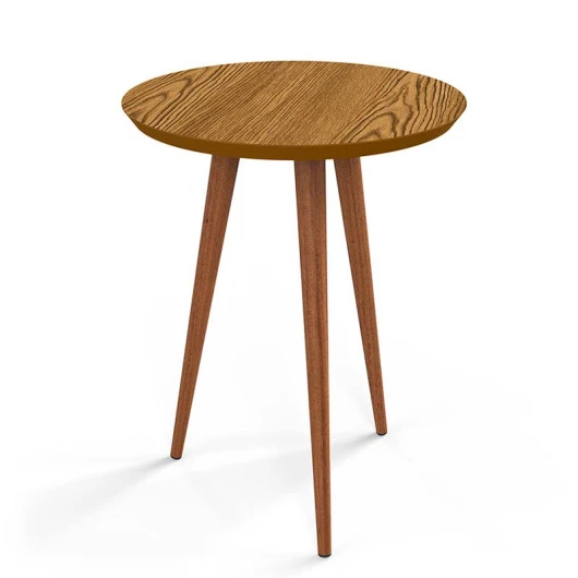 Mesa de Apoio Pés Palito Luna 53 x 53 x 62 Patrimar Cumaru