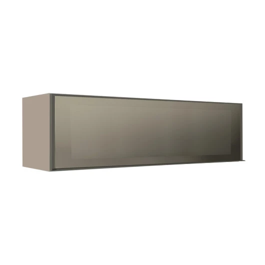 Módulo Armário Aéreo 120cm 1 Porta Basculante Vidro Reflecta Cozinha Modulada Robel Fendi