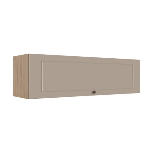 Módulo Armário Aéreo 120cm 1 Porta Basculante 100% MDF Cozinha Provence Robel Hanover/Fendi Matte