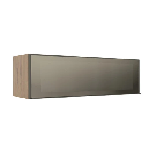 Módulo Armário Aéreo 120cm 1 Porta Basculante Vidro Reflecta Cozinha Modulada Robel Hanover