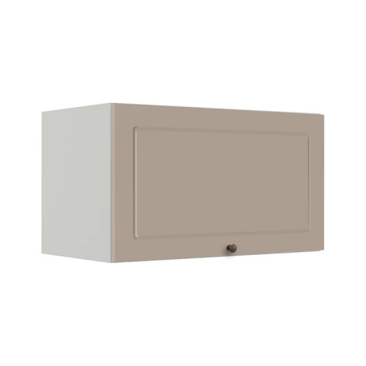 Módulo Armário Aéreo 60cm 1 Porta Basculante 100% MDF Cozinha Provence Robel Branco/Fendi Matte