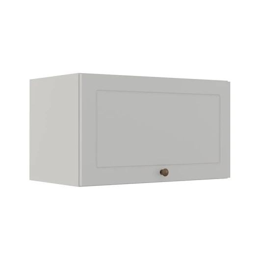 Módulo Armário Aéreo 60cm 1 Porta Basculante 100% MDF Cozinha Provence Robel Branco/Branco Matte
