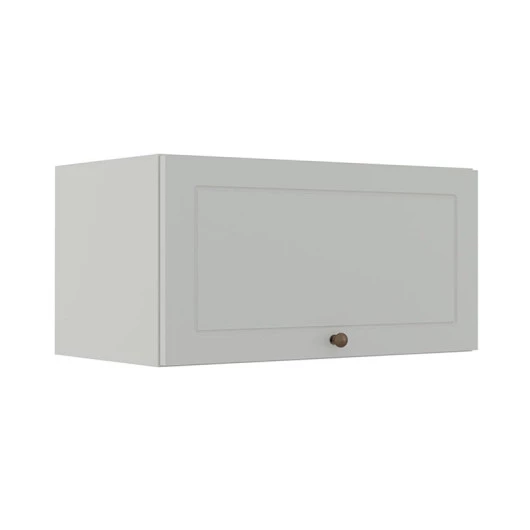 Módulo Armário Aéreo 70cm 1 Porta Basculante 100% MDF Cozinha Provence Robel Branco/Branco Matte