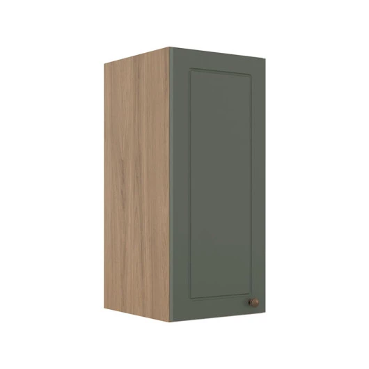 Módulo Armário Aéreo 68x30x34cm 1 Porta 100% MDF Cozinha Modulada Provence Robel Hanover/Sálvia Matte