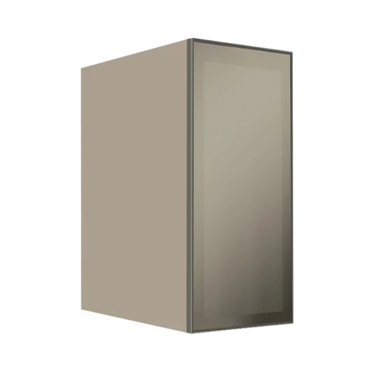 Módulo Armário Aéreo 68x30x56cm 1 Porta Vidro Reflecta Cozinha Modulada Robel Fendi