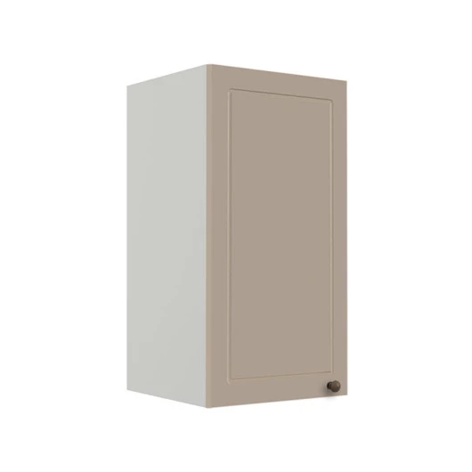 Módulo Armário Aéreo 68x35x34cm 1 Porta 100% MDF Cozinha Modulada Provence Robel Branco/Fendi Matte