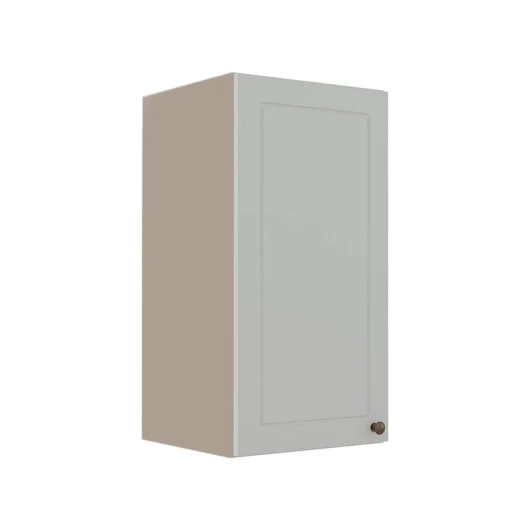 Módulo Armário Aéreo 68x35x34cm 1 Porta 100% MDF Cozinha Modulada Provence Robel Fendi/Branco Matte