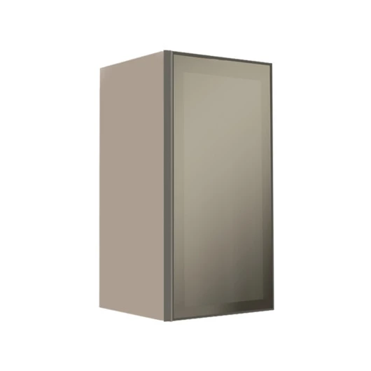 Módulo Armário Aéreo 68x35x34cm 1 Porta Vidro Reflecta Cozinha Modulada Robel Fendi