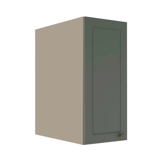 Módulo Armário Aéreo 68x35x56cm 1 Porta 100% MDF Cozinha Modulada Provence Robel Fendi/Sálvia Matte