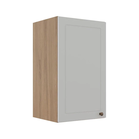 Módulo Armário Aéreo 68x40x34cm 1 Porta 100% MDF Cozinha Modulada Provence Robel Hanover/Branco Matte