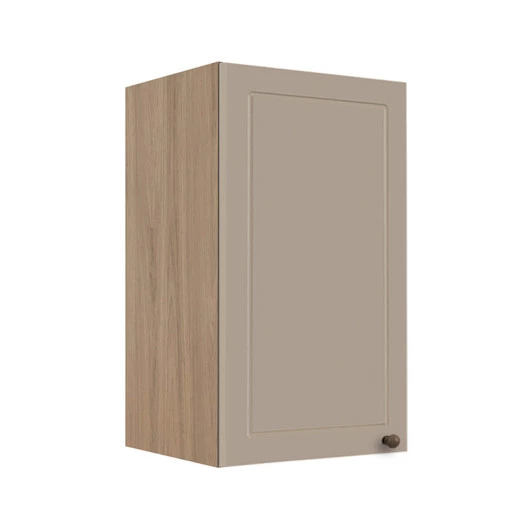 Módulo Armário Aéreo 68x40x34cm 1 Porta 100% MDF Cozinha Modulada Provence Robel Hanover/Fendi Matte