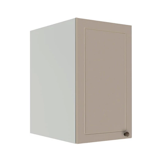 Módulo Armário Aéreo 68x40x56cm 1 Porta 100% MDF Cozinha Modulada Provence Robel Branco/Fendi Matte