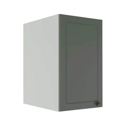 Módulo Armário Aéreo 68x40x56cm 1 Porta 100% MDF Cozinha Modulada Provence Robel Branco/Sálvia Matte