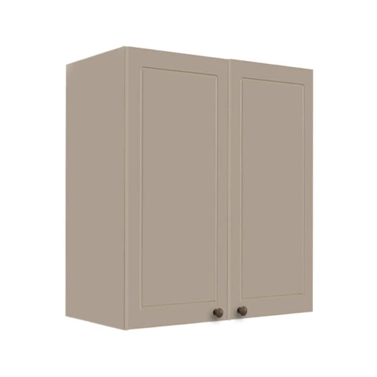 Módulo Armário Aéreo 68x60x34cm 2 Portas 100% MDF Cozinha Modulada Provence Robel Fendi/Fendi Matte