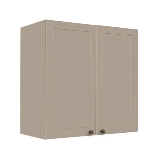 Módulo Armário Aéreo 68x70x34cm 2 Portas 100% MDF Cozinha Modulada Provence Robel Fendi/Fendi Matte