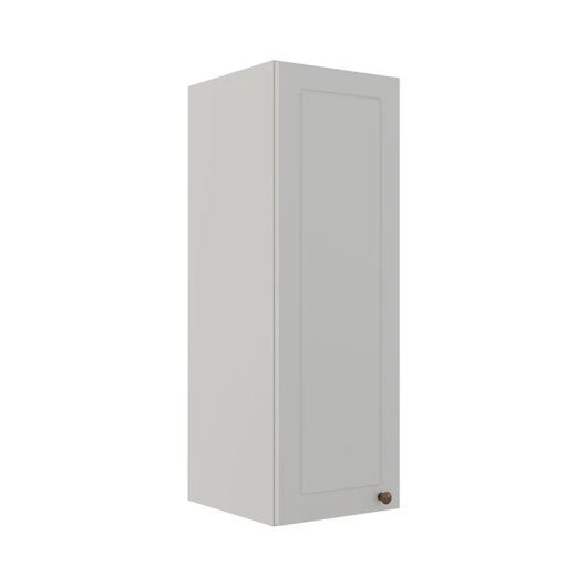 Módulo Armário Aéreo 88x30x34cm 1 Porta 100% MDF Cozinha Provence Robel Branco/Branco Matte