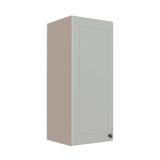 Módulo Armário Aéreo 88x35x34cm 1 Porta 100% MDF Cozinha Provence Robel Fendi/Branco Matte