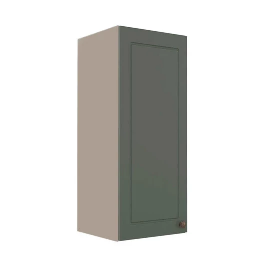 Módulo Armário Aéreo 88x35x34cm 1 Porta 100% MDF Cozinha Provence Robel Fendi/Salvia Matte