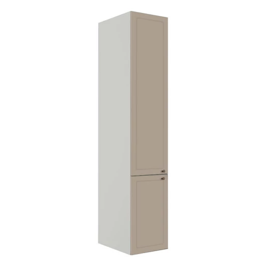 Módulo Paneleiro 208x40x56cm 2 Portas 100% MDF Cozinha Provence Robel Branco/Fendi Matte