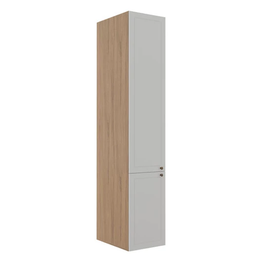 Módulo Paneleiro 208x40x56cm 2 Portas 100% MDF Cozinha Provence Robel Hanover/Branco Matte