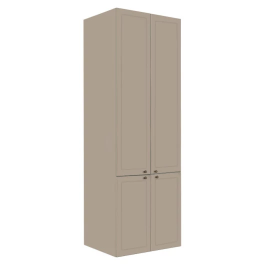 Módulo Paneleiro 208x70x56cm 4 Portas 100% MDF Cozinha Provence Robel Fendi/Fendi Matte