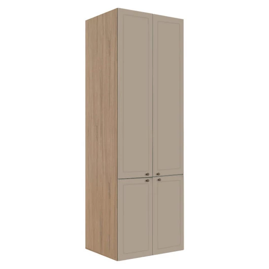 Módulo Paneleiro 208x70x56cm 4 Portas 100% MDF Cozinha Provence Robel Hanover/Fendi Matte