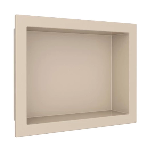 Nicho Para Banheiro 40x30x10 Mármore Sintético Cozimax Bege Liso