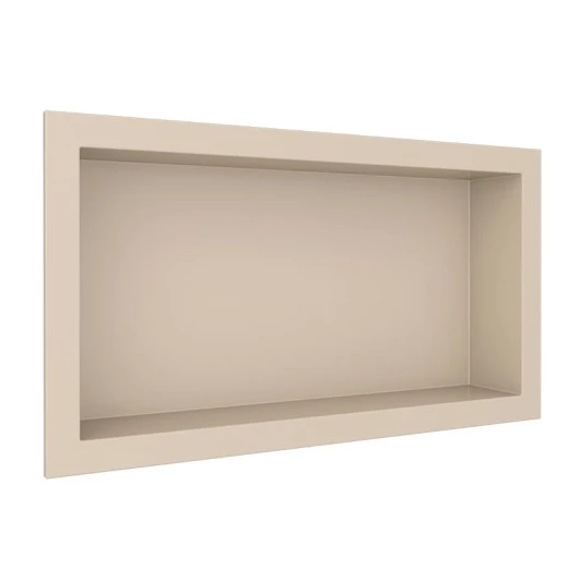 Nicho Para Banheiro 60x30x10 Mármore Sintético Cozimax Bege Liso