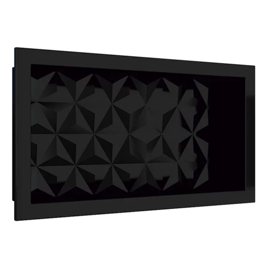 Nicho Para Banheiro 60x30X10 Mármore Sintético Cozimax Preto Textura