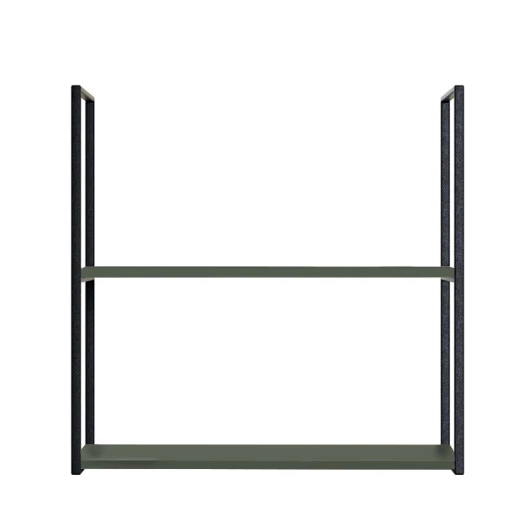 Módulo Nicho Metal 68x70x33cm 2 Prateleiras Cozinha Modulada Robel Salvia