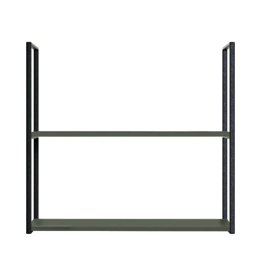 Módulo Nicho Metal 68x80x33cm 2 Prateleiras Cozinha Modulada Robel Salvia