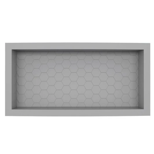 Nicho Para Banheiro 60x27x9.5 Termoplástico Cozimax Cinza