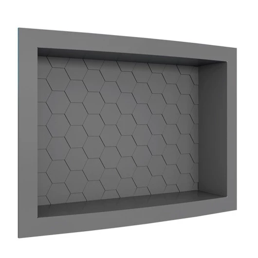 Nicho Para Banheiro 40x27x9.5 Termoplástico Cozimax Chumbo