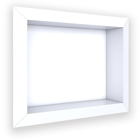 Nicho Para Banheiro 40x30X10 Porcelanato Polido Diamante Cozimax Branco Liso