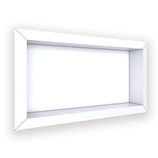 Nicho Para Banheiro 60x30x10 Porcelanato Polido Diamante Cozimax Branco Liso