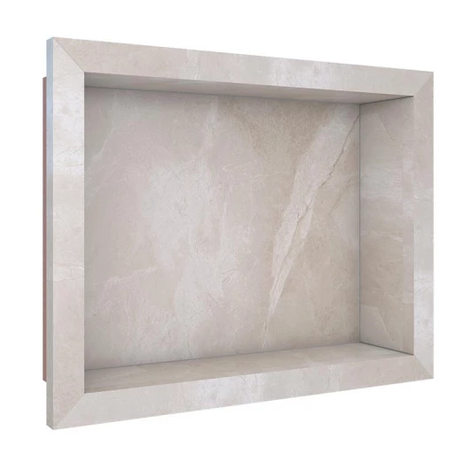 Nicho Para Banheiro 40x30X10 Porcelanato Polido Tradicional Cozimax Bege