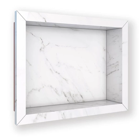 Nicho Para Banheiro 40x30X10 Porcelanato Polido Tradicional Cozimax Branco