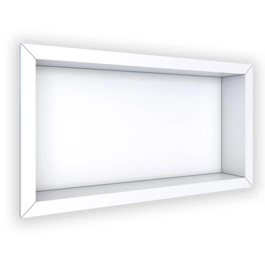 Nicho Para Banheiro 60x30x10 Porcelanato Polido Tradicional Cozimax Branco Liso