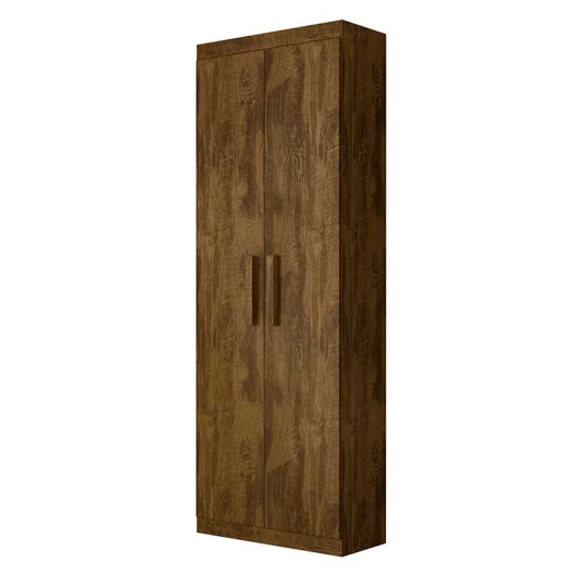 Organizador Multiuso Quarto Sala Escritório 2 Portas 204x70cm Delta Lukaliam Canela