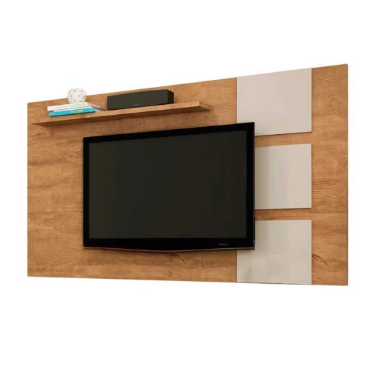 Painel Para TV 55 Polegadas Grécia 1.8 Lukaliam Amêndoa/Off White
