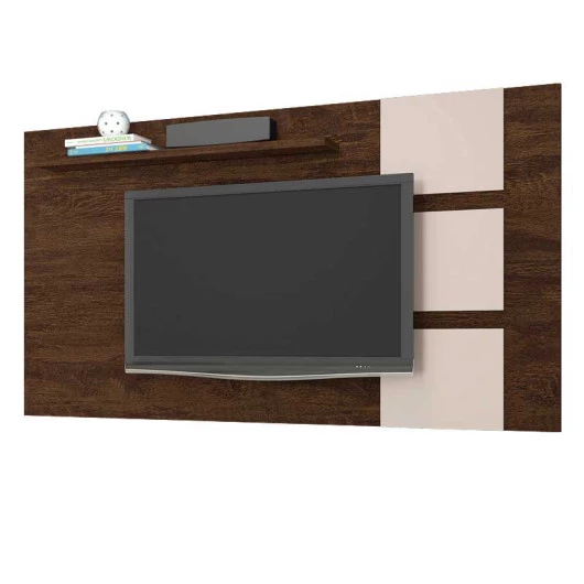 Painel Para TV 55 Polegadas Grécia 1.8 Lukaliam Noce/Off White