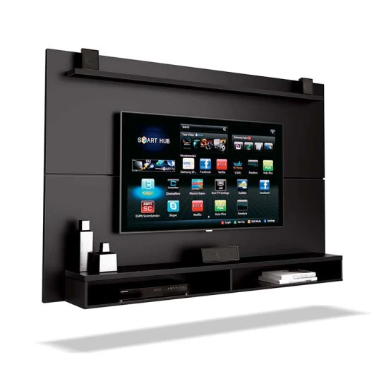 Painel Suspenso Para TV 65 Polegadas Maxi 180cm EDN Preto