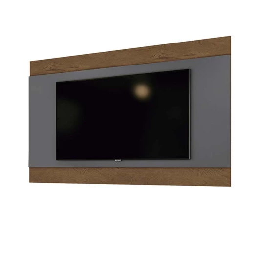 Painel Para TV até 55 Polegadas Merlot 135 EDN Grafite/Naturale