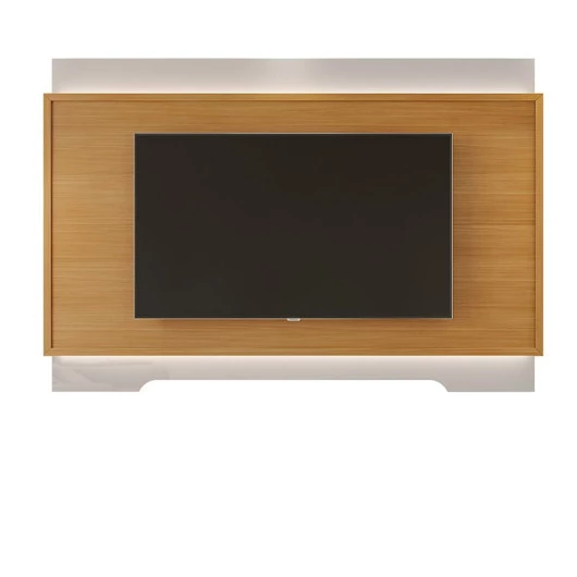 Painel Para TV 75 Polegadas Com LED 2.1 Koly EAX Móveis Off White/Tauari