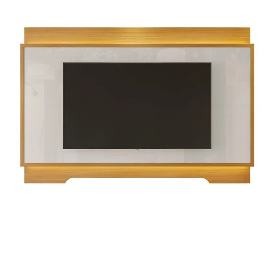 Painel Para TV 75 Polegadas Com LED 2.1 Koly EAX Móveis Tauari/Off White