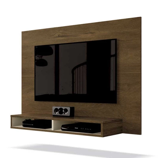Painel Para TV 43 Polegadas Fox EDN Nogal/Off White